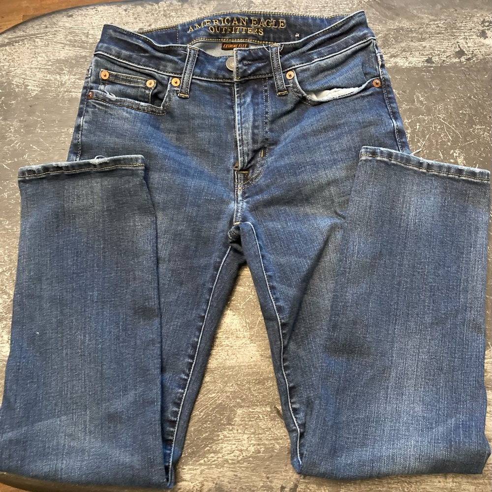 American Eagle Extreme Flex Slim Straight Jeans 26X28.